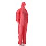 CMT Coverall PP Non Woven with Zipper Red Size L