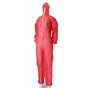 CMT Coverall PP Non Woven with Zipper Red Size L