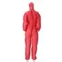 CMT Coverall PP Non Woven with Zipper Red Size XXL