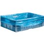 CMT Crate Bags HDPE 10my Blue Size 68/2x17x63cm