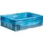 CMT Crate Bags HDPE 10my Blue Size 68/2x17x63cm