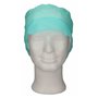 CMT Cap With Peak - Snood Cap PP Non Woven Green