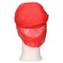 CMT Cap With Flap - Snood Cap PP Non Woven Red