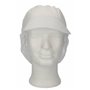 CMT Peaked Cap and Hair Catcher Polyester Cotton Crown White Size L