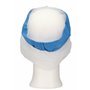 CMT Peaked Cap and Hair Catcher Polyester Cotton Light Blue Size XL