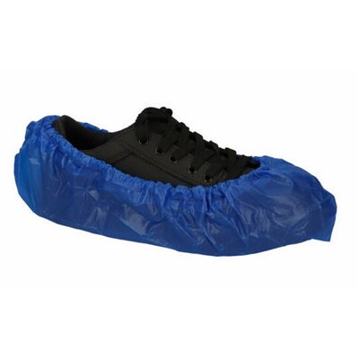 CMT Shoe Cover Roughened CPE 130my Blue Size 36-46