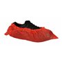 CMT Shoe Cover Roughened PE 40my Red Size 36-42