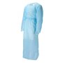 CMT Apron Roughened CPE Long Sleeve with Thumb Grip 30my Blue 140x120-190cm