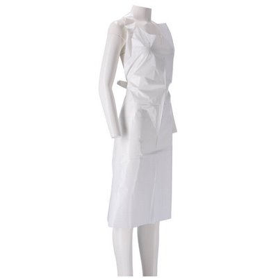 CMT Apron Roughened PE 20my White 125x80cm