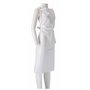 CMT Apron Roughened PE 25my White 125x80cm