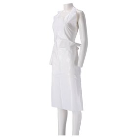 CMT Apron Roughened PE 25my White 125x80cm