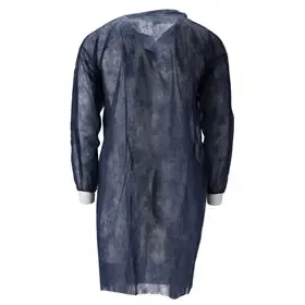 CMT Bezoekersjas PP Non Woven 40gr met Klittenband Blauw Maat XXL