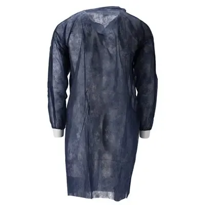 CMT Bezoekersjas PP Non Woven 40gr met Klittenband Blauw Maat XXL