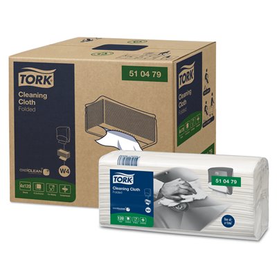 Tork Cleaning Gevouwen Reinigingsdoek 1-laags 41,5x35,5cm - Systeem W4 -Horecavoordeel.com-