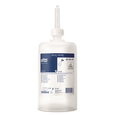 Tork Mild Spray Zeep Transparant Geparfumeerd 1 Liter - Systeem S11 -Horecavoordeel.com-