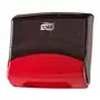 Tork Folded Cleaning Cloth Dispenser Black-Red Metal-Plastic Performance-Line -Horecavoordeel.com-