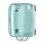 Tork Centerfeed Poetspapier Dispenser Wit-Turqoise Kunststof Performance-Line - Systeem M2 -Horecavoordeel.com-