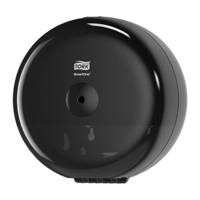 Tork SmartOne Mini Toilet Paper Dispenser Black Plastic Elevation-Line -Horecavoordeel.com-