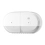 Tork SmartOne Mini Twin Toilet Paper Dispenser White Plastic Elevation-Line -Horecavoordeel.com-