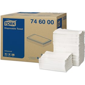 Tork Disposable Cloth Advanced White 5-ply 70x30cm -Horecavoordeel.com-