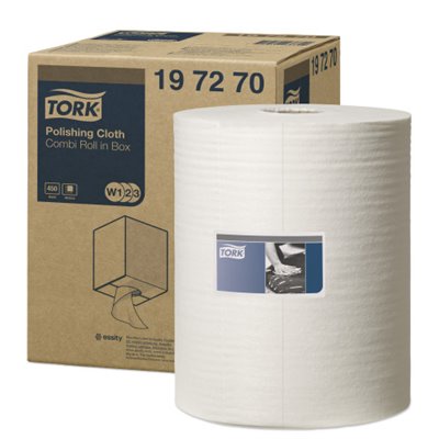 Tork Polishing Combi Rol Reinigingsdoek 1-laags Wit - Systeem W1/W2/W3 -Horecavoordeel.com-