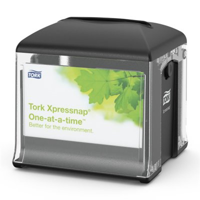 Tork Xpressnap Snack Tabletop Napkin Dispenser Black Plastic -Horecavoordeel.com-