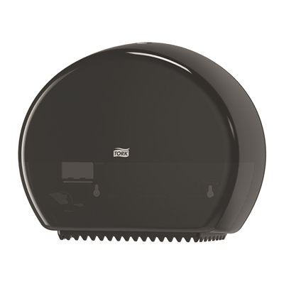 Tork Mini Jumbo Toilet Paper Dispenser Black Plastic Elevation-Line -Horecavoordeel.com-