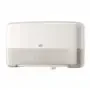 Tork Twin Mini Jumbo Toilet Paper Dispenser White Plastic Elevation-Line -Horecavoordeel.com-