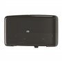 Tork Twin Mini Jumbo Toilet Paper Dispenser Black Plastic Elevation-Line -Horecavoordeel.com-