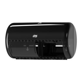 Tork Traditional Toilet Paper Dispenser Black Plastic Elevation-Line -Horecavoordeel.com-