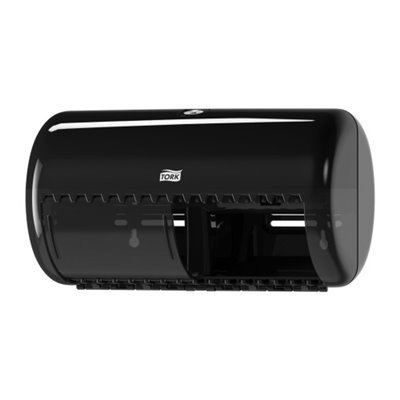 Tork Traditional Toilet Paper Dispenser Black Plastic Elevation-Line -Horecavoordeel.com-