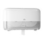 Tork Twin Hulsloos Mid-size Toiletpapier Dispenser Wit Kunststof Elevation-Line - Systeem T7 -Horecavoordeel.com-