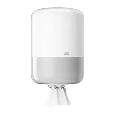 Tork Centerfeed Cleaning Paper Dispenser White Plastic Elevation-Line -Horecavoordeel.com-