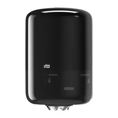 Tork Centerfeed Cleaning Paper Dispenser Black Plastic Elevation-Line -Horecavoordeel.com-