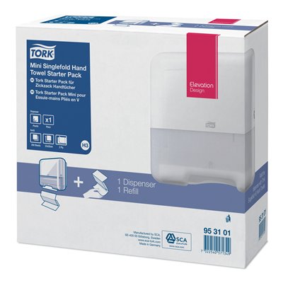 Tork Singlefold Hand Towel Mini Dispenser Starter Pack -Horecavoordeel.com-