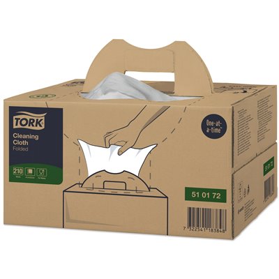 Tork Cleaning Handy Box Reinigingsdoek 1-laags Wit 41,5x35,5cm -Horecavoordeel.com-