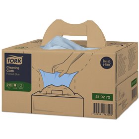 Tork Cleaning Handy Box Cleaning Cloth 1-ply Blue 41.5x35.5cm -Horecavoordeel.com-