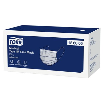 Tork Medisch Mondmasker Type IIR Blauw -Horecavoordeel.com-