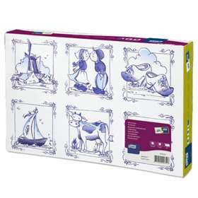 Tork Placemat Delft-Ware Advanced 1-laags Decor 42x31cm -Horecavoordeel.com-