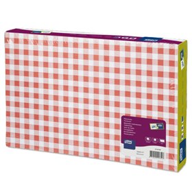 Tork Placemat Bistro Rood Advanced 1-laags Decor 42x27cm -Horecavoordeel.com-