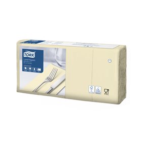 Tork Soft Lunchservet Advanced 3-laags Champagne 33x33cm 1/8-vouw -Horecavoordeel.com-