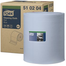 Tork Cleaning Roll Cleaning Cloth 1-ply Blue 380mtr - 42.8cm -Horecavoordeel.com-