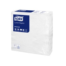 Tork Lunchservet Universal 1-laags Wit 30x30cm ¼-vouw -Horecavoordeel.com-