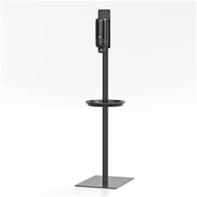 Tork Hand Hygiene Stand Black Stainless Steel 36.5x50x147.6cm -Horecavoordeel.com-