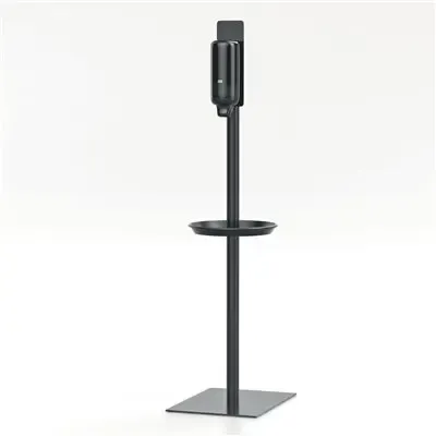 Tork Hand Hygiene Stand Black Stainless Steel 36.5x50x147.6cm -Horecavoordeel.com-