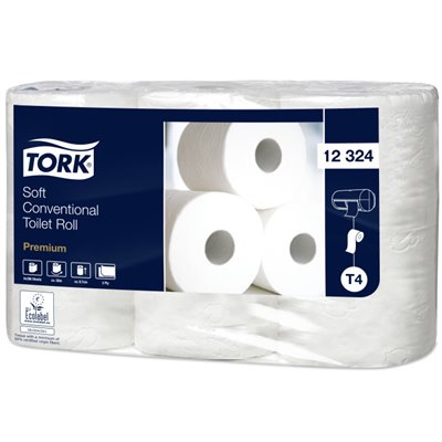 Tork Soft Traditional Toilet Paper Premium 2-ply White -Horecavoordeel.com-