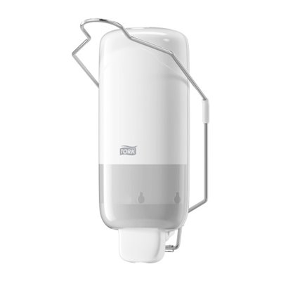 Tork Liquid and Spray Soap Dispenser with Armrest White Plastic Elevation-Line -Horecavoordeel.com-