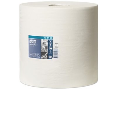 Tork Wiping Combi Rol Poetspapier 1-laags Wit 460 Meter - 25cm - Systeem W1/W2 -Horecavoordeel.com-