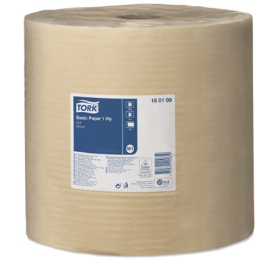 Tork Basic Paper 1-laags Bruin 1.000 Meter - 33cm - Systeem W1 -Horecavoordeel.com-