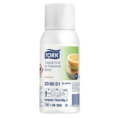 Tork Air Freshener Spray with Tropical Fruit Fragrance Aerosol -Horecavoordeel.com-